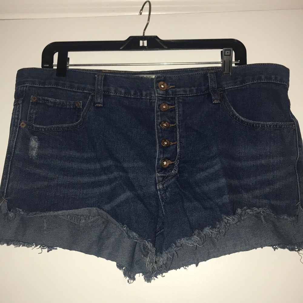 Free People denim shorts
